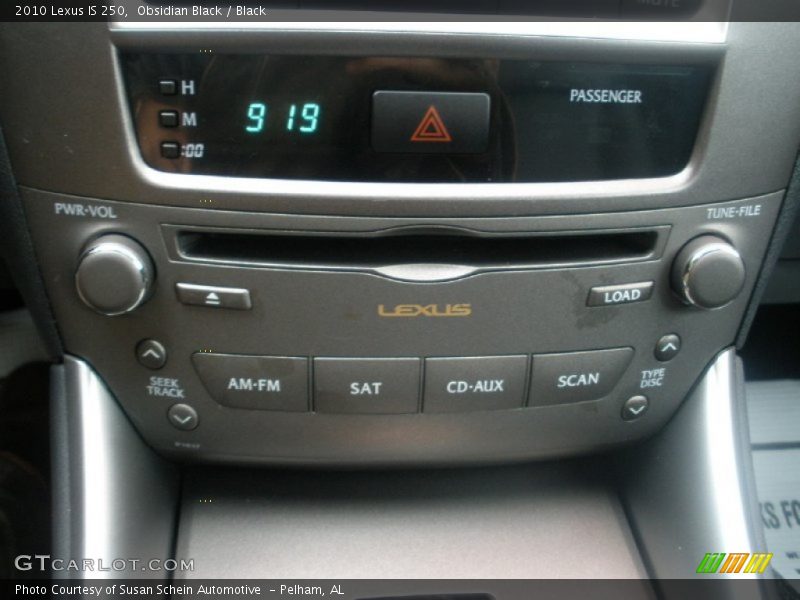 Obsidian Black / Black 2010 Lexus IS 250