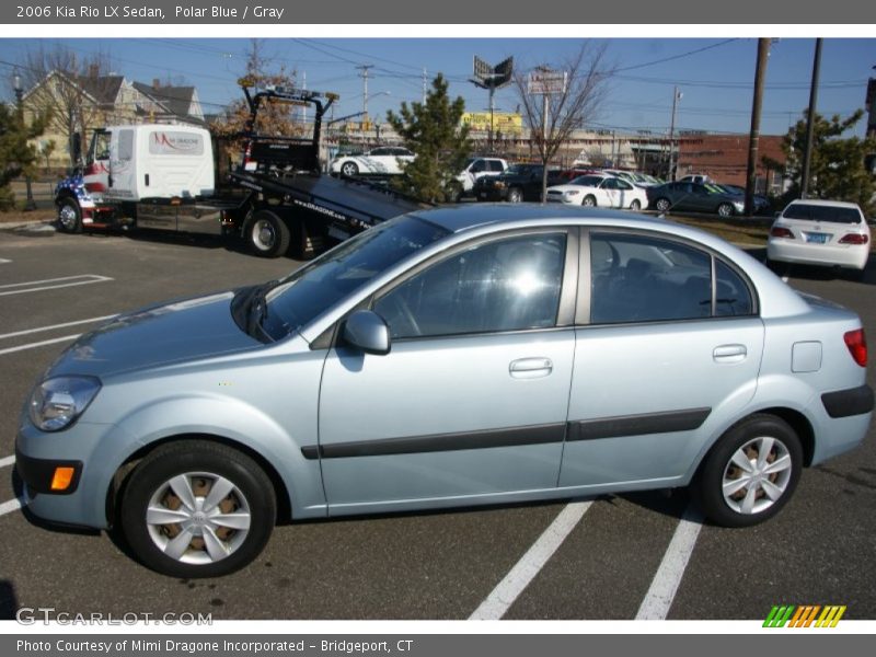 Polar Blue / Gray 2006 Kia Rio LX Sedan