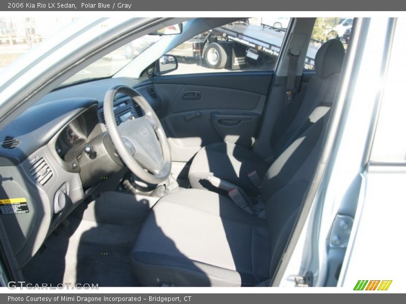 Polar Blue / Gray 2006 Kia Rio LX Sedan