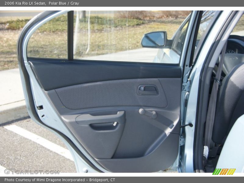 Polar Blue / Gray 2006 Kia Rio LX Sedan
