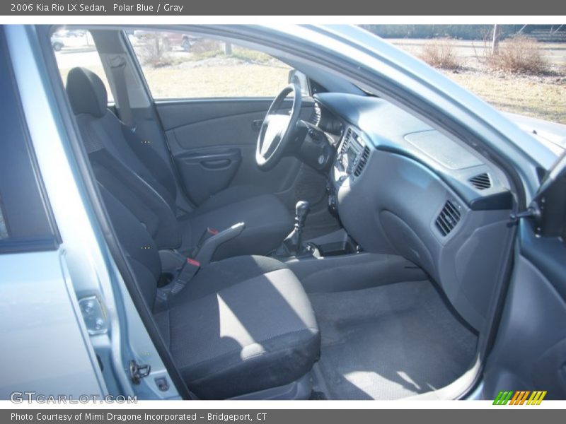 Polar Blue / Gray 2006 Kia Rio LX Sedan