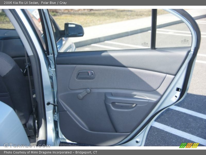 Polar Blue / Gray 2006 Kia Rio LX Sedan