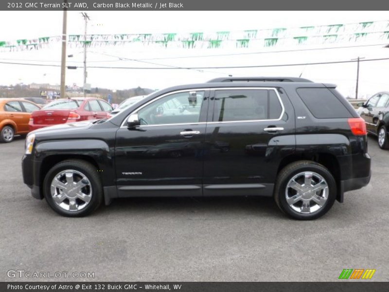 Carbon Black Metallic / Jet Black 2012 GMC Terrain SLT AWD