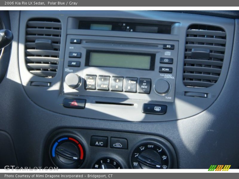 Polar Blue / Gray 2006 Kia Rio LX Sedan