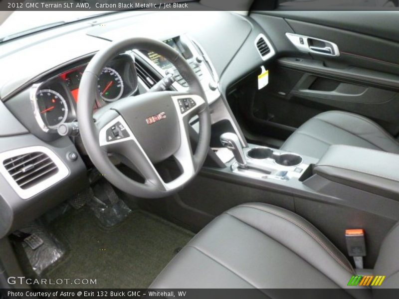 Carbon Black Metallic / Jet Black 2012 GMC Terrain SLT AWD