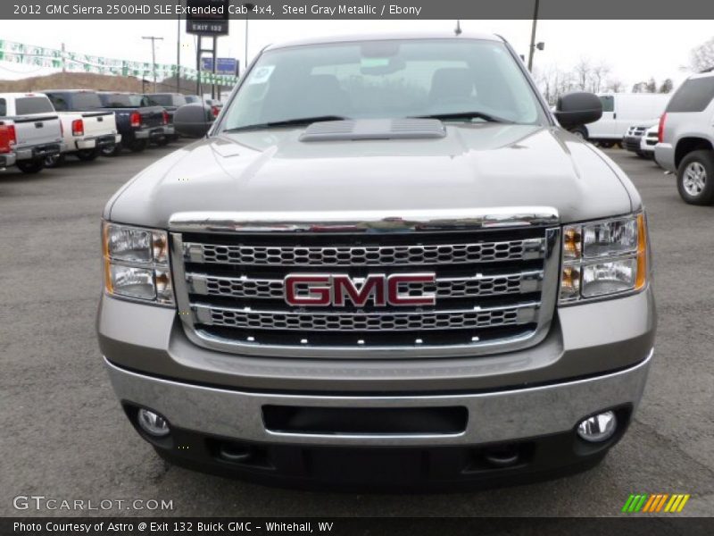Steel Gray Metallic / Ebony 2012 GMC Sierra 2500HD SLE Extended Cab 4x4