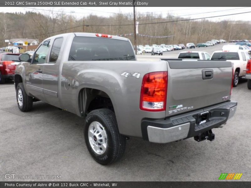 Steel Gray Metallic / Ebony 2012 GMC Sierra 2500HD SLE Extended Cab 4x4