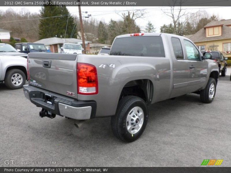 Steel Gray Metallic / Ebony 2012 GMC Sierra 2500HD SLE Extended Cab 4x4