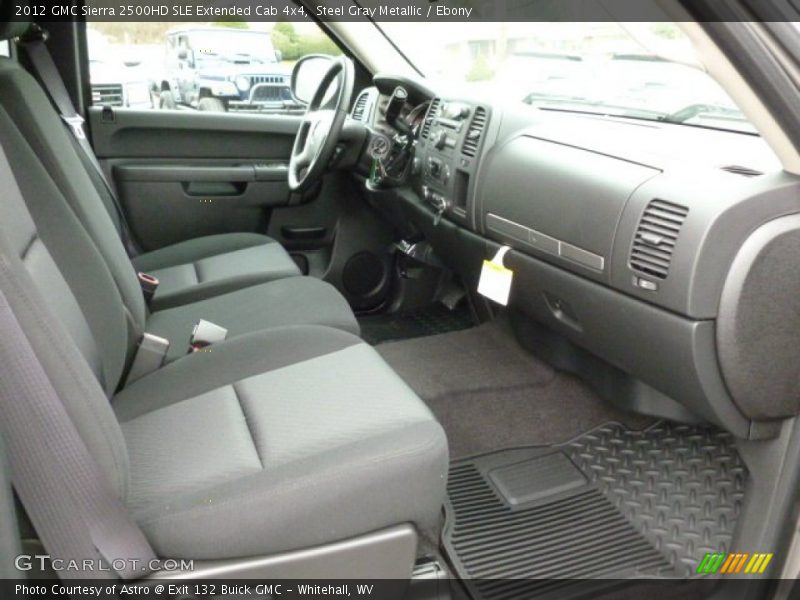 Steel Gray Metallic / Ebony 2012 GMC Sierra 2500HD SLE Extended Cab 4x4