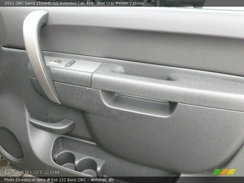 Steel Gray Metallic / Ebony 2012 GMC Sierra 2500HD SLE Extended Cab 4x4