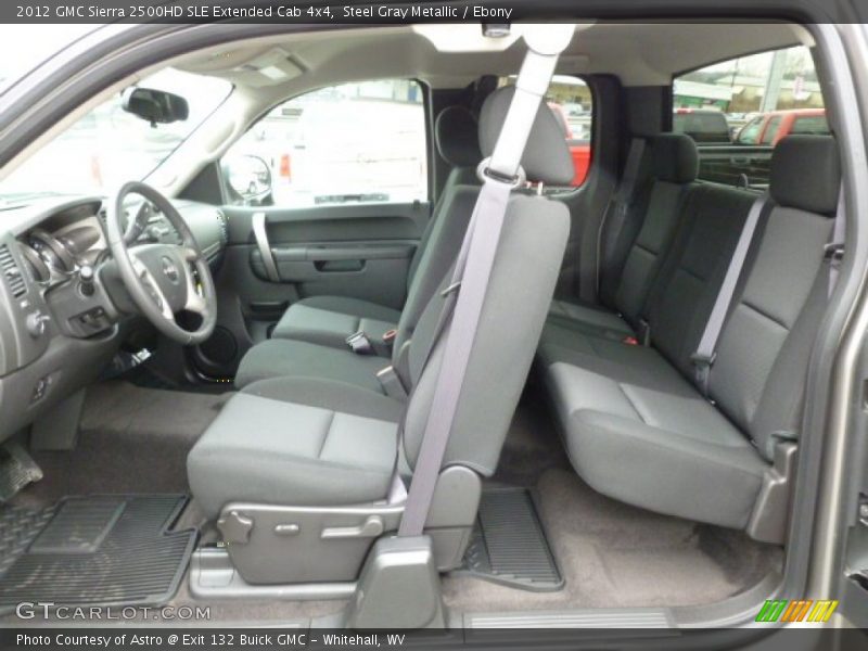 Steel Gray Metallic / Ebony 2012 GMC Sierra 2500HD SLE Extended Cab 4x4