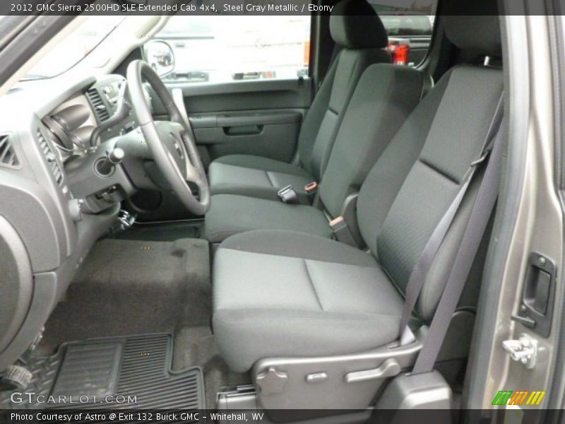 Steel Gray Metallic / Ebony 2012 GMC Sierra 2500HD SLE Extended Cab 4x4