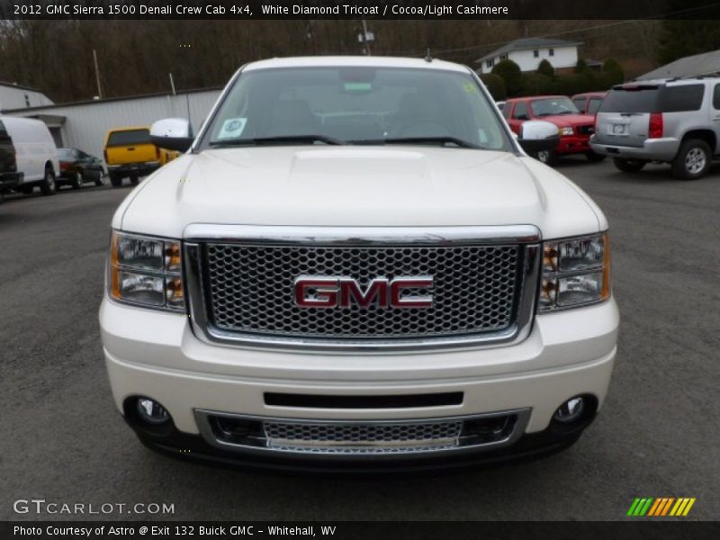 White Diamond Tricoat / Cocoa/Light Cashmere 2012 GMC Sierra 1500 Denali Crew Cab 4x4