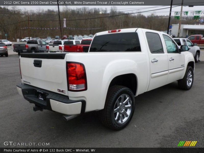 White Diamond Tricoat / Cocoa/Light Cashmere 2012 GMC Sierra 1500 Denali Crew Cab 4x4