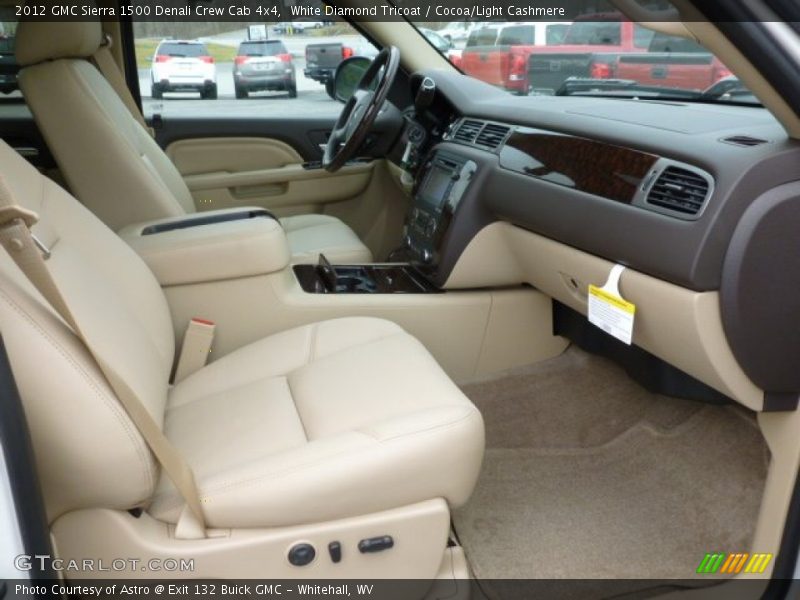 White Diamond Tricoat / Cocoa/Light Cashmere 2012 GMC Sierra 1500 Denali Crew Cab 4x4