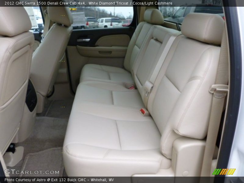 White Diamond Tricoat / Cocoa/Light Cashmere 2012 GMC Sierra 1500 Denali Crew Cab 4x4