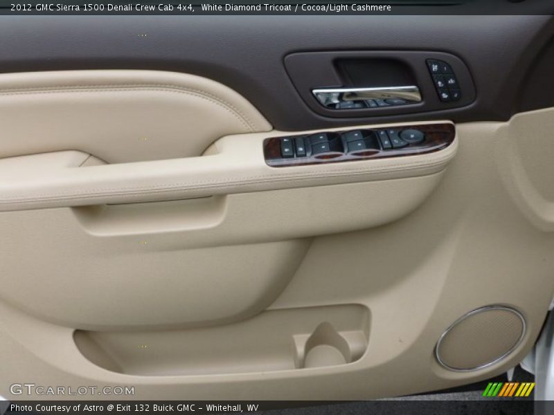 White Diamond Tricoat / Cocoa/Light Cashmere 2012 GMC Sierra 1500 Denali Crew Cab 4x4