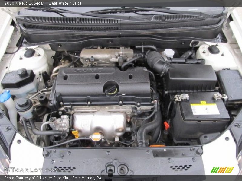 Clear White / Beige 2010 Kia Rio LX Sedan