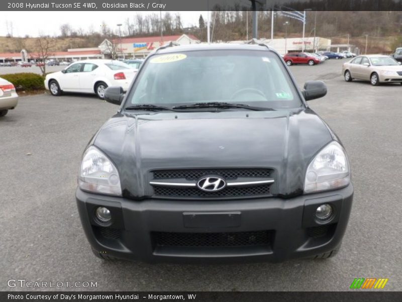 Obsidian Black / Gray 2008 Hyundai Tucson SE 4WD