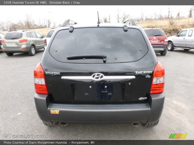 Obsidian Black / Gray 2008 Hyundai Tucson SE 4WD