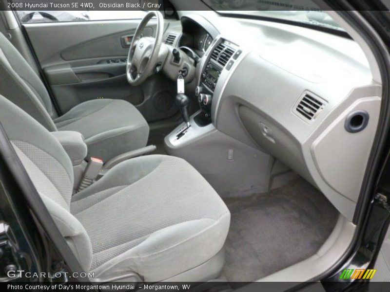 Obsidian Black / Gray 2008 Hyundai Tucson SE 4WD