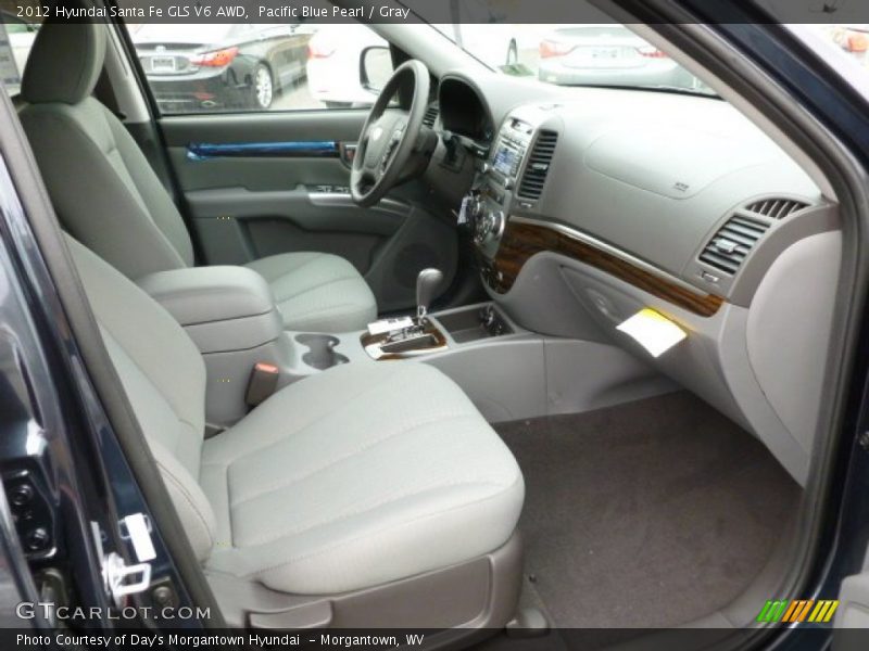  2012 Santa Fe GLS V6 AWD Gray Interior