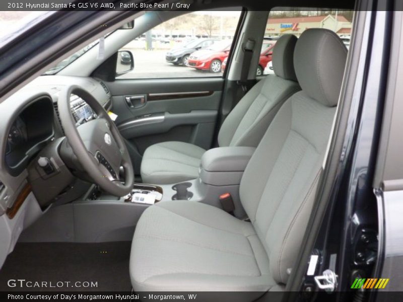 2012 Santa Fe GLS V6 AWD Gray Interior