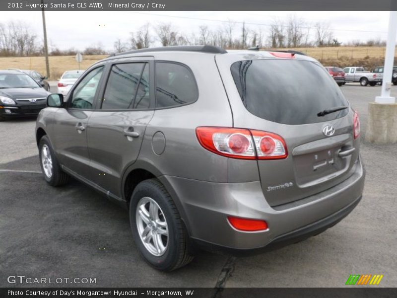 Mineral Gray / Gray 2012 Hyundai Santa Fe GLS AWD