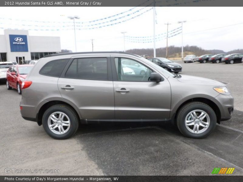 Mineral Gray / Gray 2012 Hyundai Santa Fe GLS AWD
