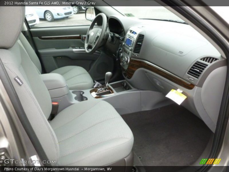 Mineral Gray / Gray 2012 Hyundai Santa Fe GLS AWD