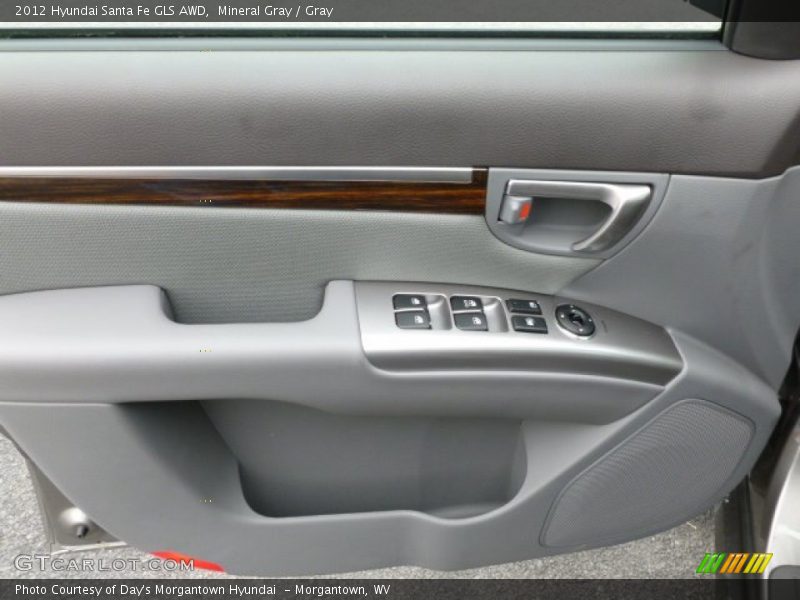 Mineral Gray / Gray 2012 Hyundai Santa Fe GLS AWD