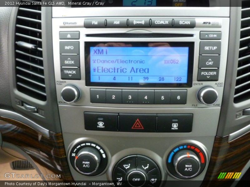 Mineral Gray / Gray 2012 Hyundai Santa Fe GLS AWD