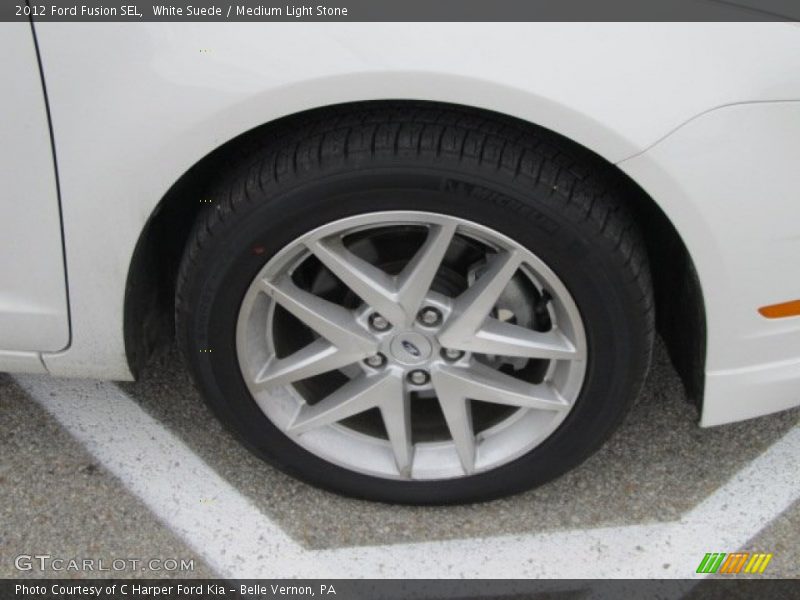 White Suede / Medium Light Stone 2012 Ford Fusion SEL