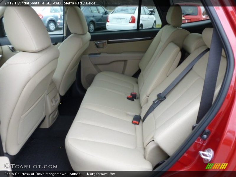 Sierra Red / Beige 2012 Hyundai Santa Fe GLS AWD