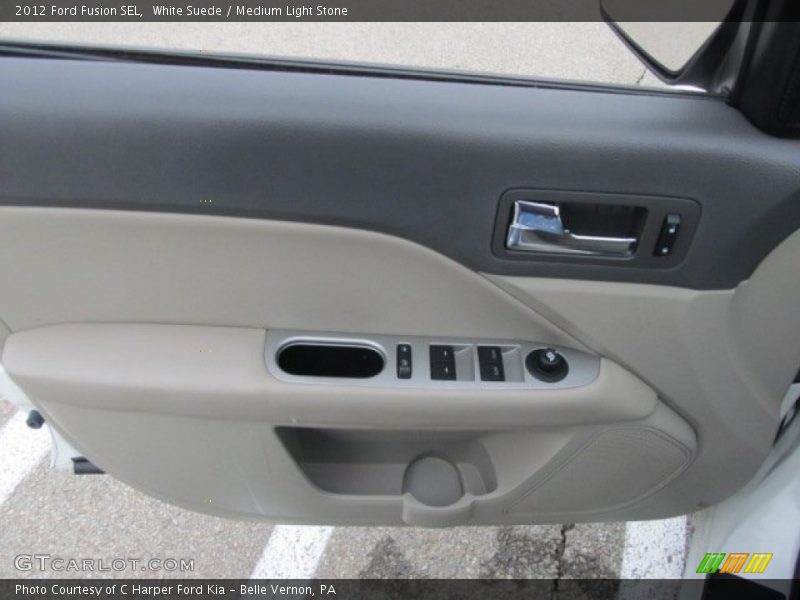 White Suede / Medium Light Stone 2012 Ford Fusion SEL