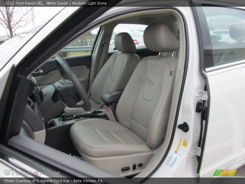 White Suede / Medium Light Stone 2012 Ford Fusion SEL
