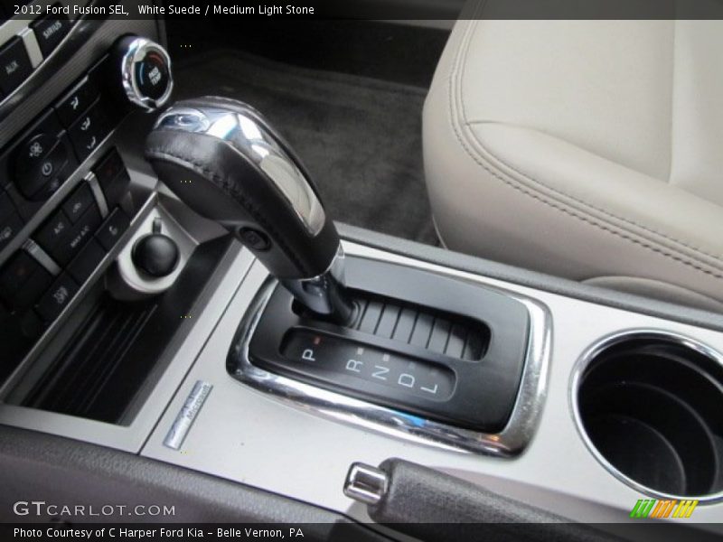 White Suede / Medium Light Stone 2012 Ford Fusion SEL