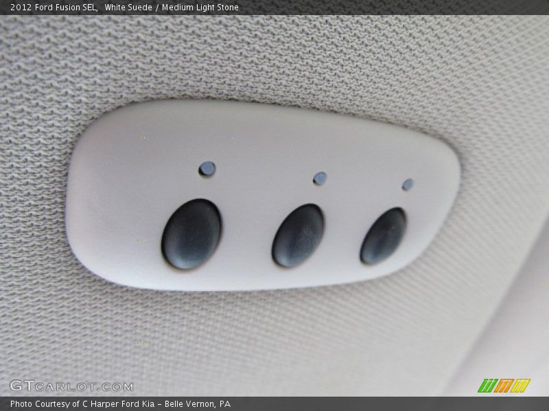 White Suede / Medium Light Stone 2012 Ford Fusion SEL