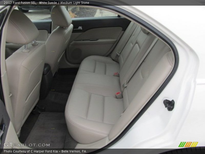 White Suede / Medium Light Stone 2012 Ford Fusion SEL