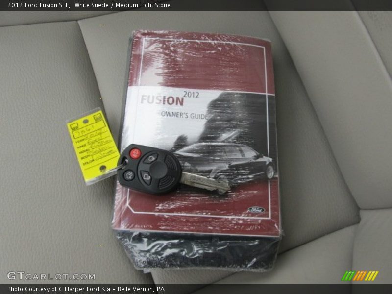 White Suede / Medium Light Stone 2012 Ford Fusion SEL