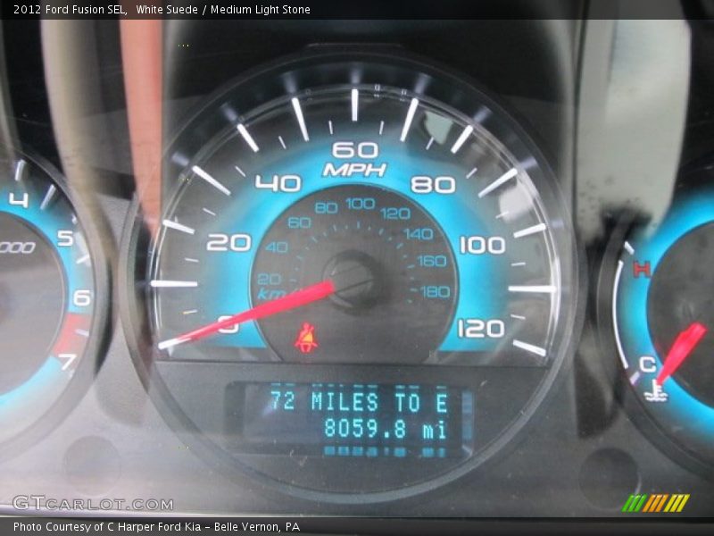 White Suede / Medium Light Stone 2012 Ford Fusion SEL