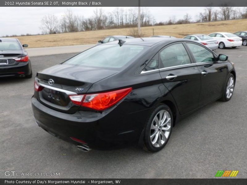 Midnight Black / Black 2012 Hyundai Sonata SE 2.0T