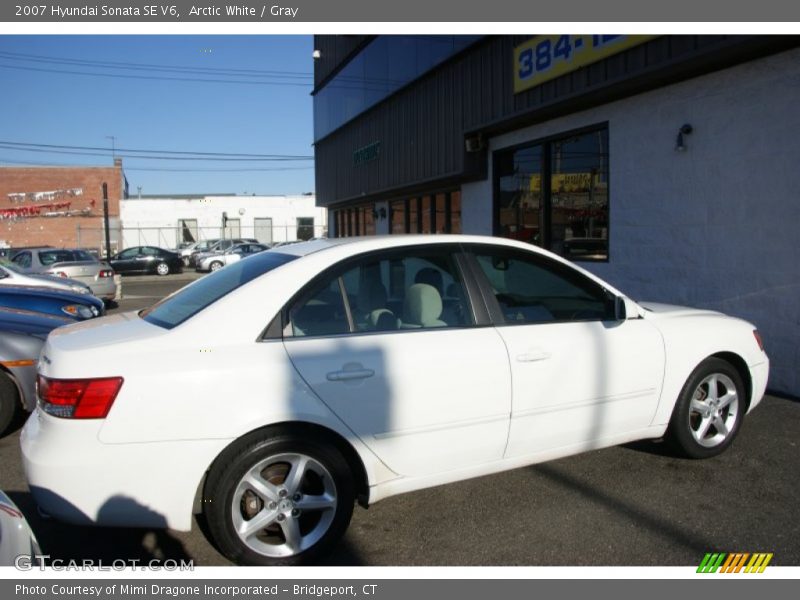 Arctic White / Gray 2007 Hyundai Sonata SE V6
