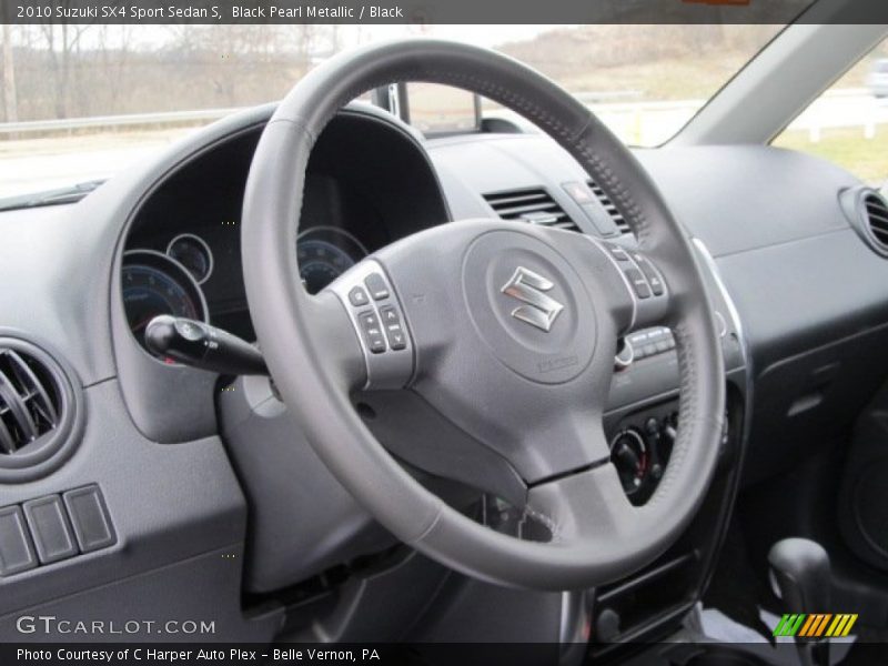 Black Pearl Metallic / Black 2010 Suzuki SX4 Sport Sedan S