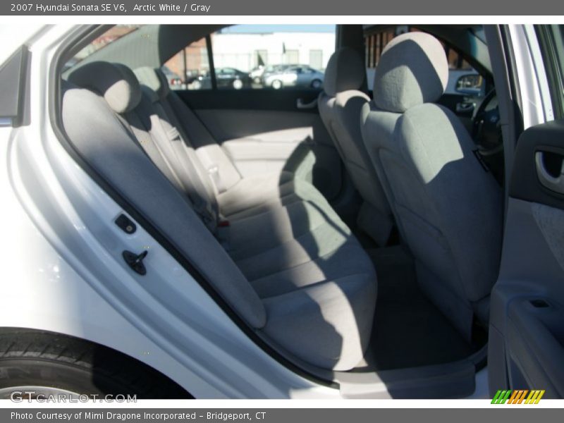 Arctic White / Gray 2007 Hyundai Sonata SE V6