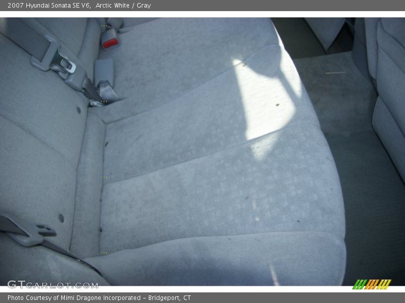 Arctic White / Gray 2007 Hyundai Sonata SE V6