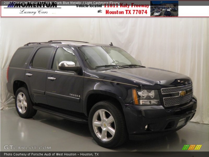 Dark Blue Metallic / Light Cashmere/Ebony 2007 Chevrolet Tahoe LTZ 4x4