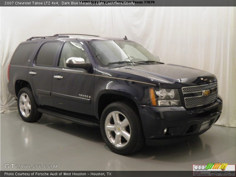 Dark Blue Metallic / Light Cashmere/Ebony 2007 Chevrolet Tahoe LTZ 4x4