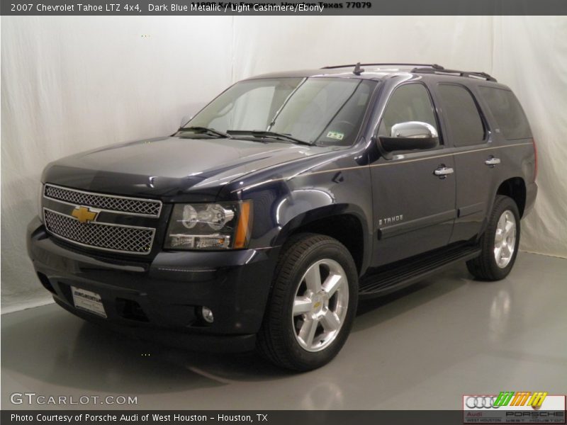 Dark Blue Metallic / Light Cashmere/Ebony 2007 Chevrolet Tahoe LTZ 4x4