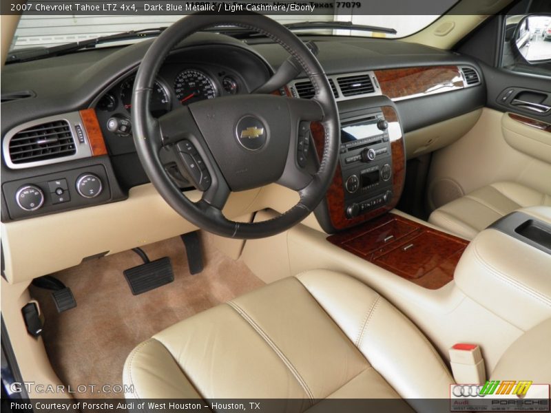 Dark Blue Metallic / Light Cashmere/Ebony 2007 Chevrolet Tahoe LTZ 4x4
